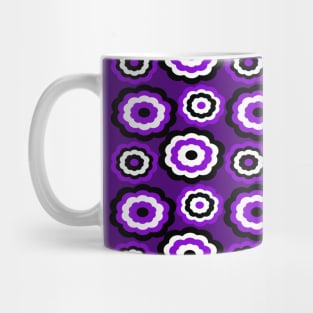 Purple Flower Pattern Mug